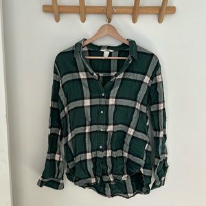 Plaid Button down